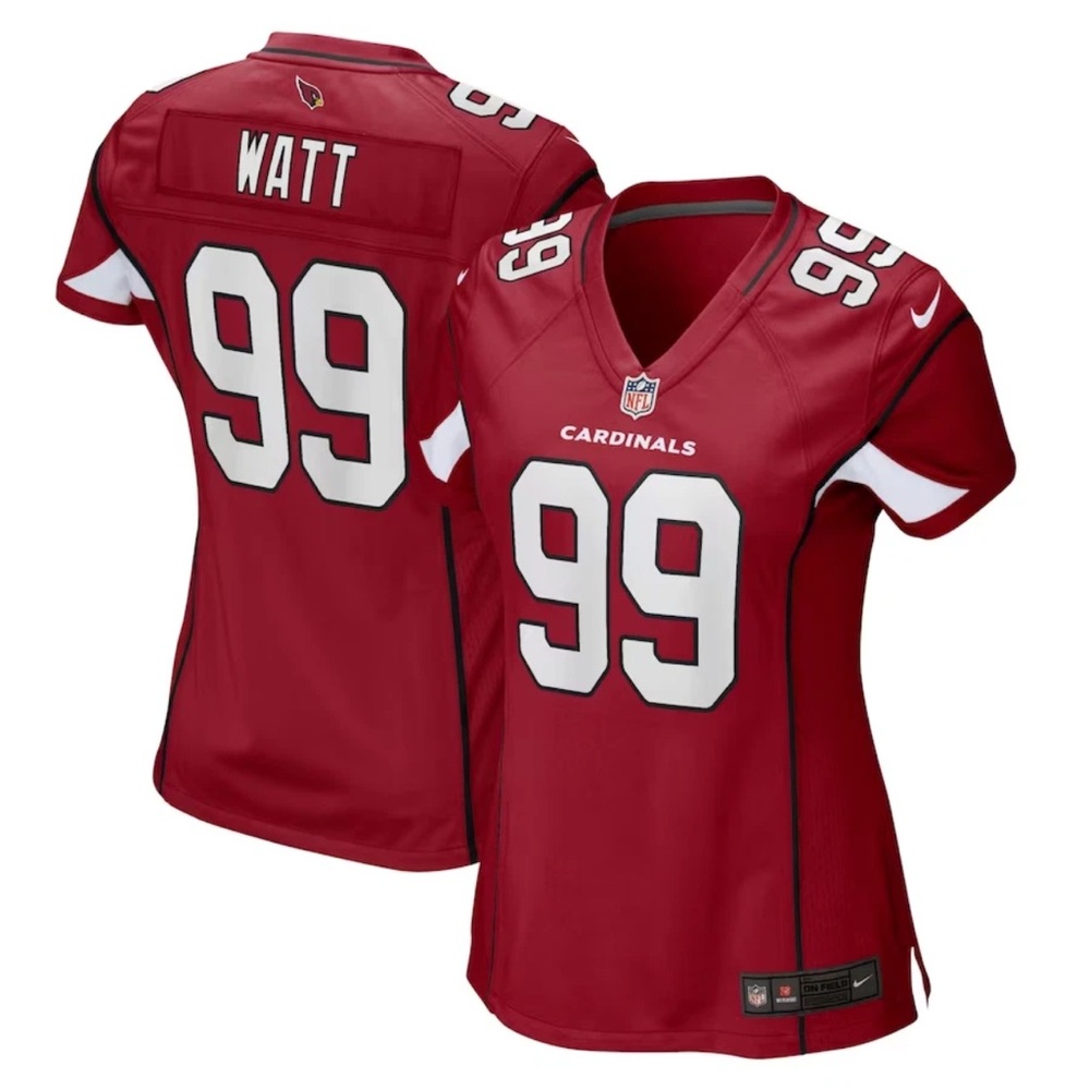 Nike Authentic Arizona Cardinals J.J. Watt #99 NFL Red Jersey Women’s Size: XL - Picture 1 of 10